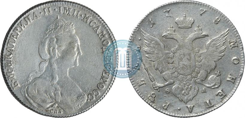 Picture 1 rouble 1778 year СПБ-ФЛ 