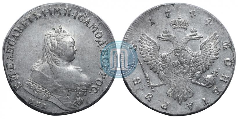 Picture 1 rouble 1744 year ММД 