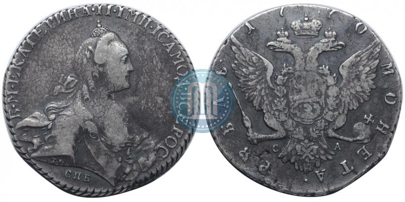 Фото 1 рубль 1770 года СПБ-СА 