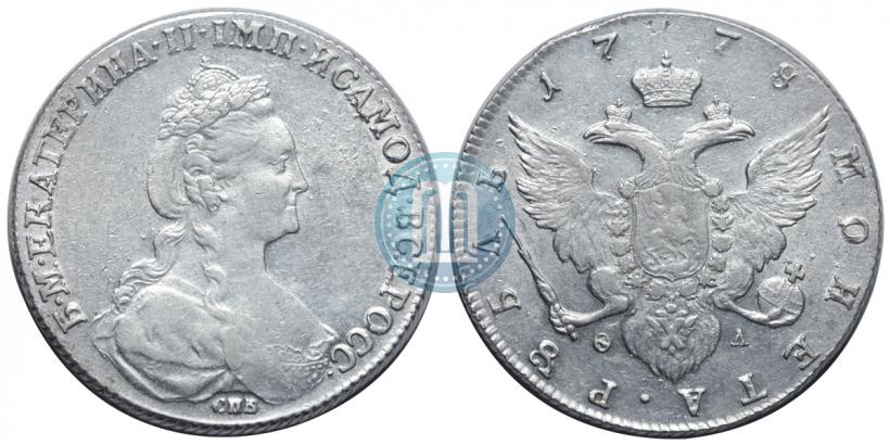 Picture 1 rouble 1778 year СПБ-ФЛ 