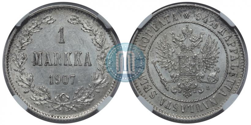 Picture 1 markka 1907 year L 