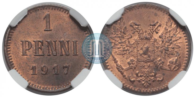 Фото 1 пенни 1917 года  