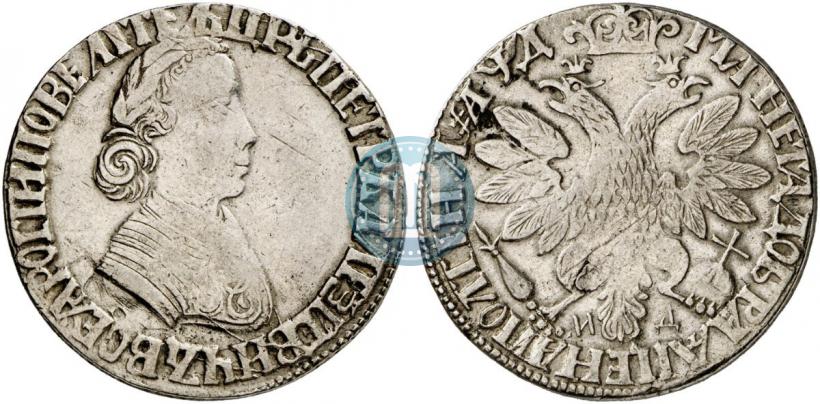 Picture Poltina 1704 year МД "Portrait by F. Alekseev"
