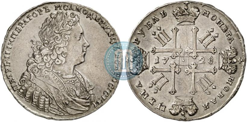 Picture 1 rouble 1728 year  "Type of 1728"