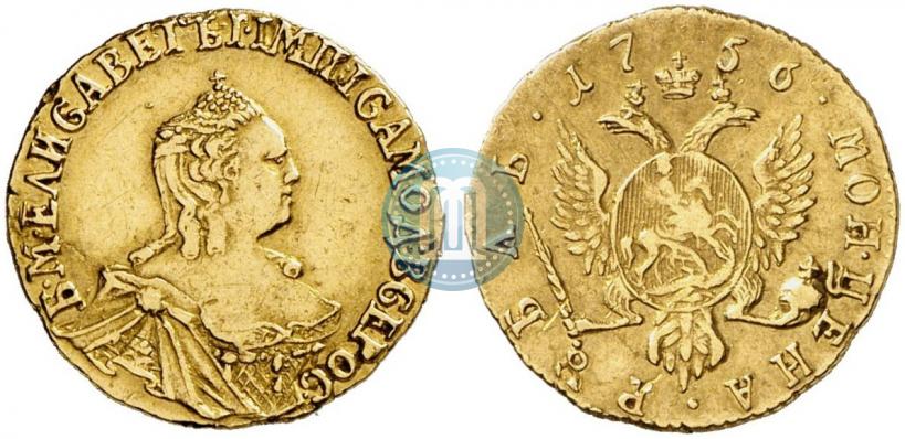 Picture 1 rouble 1756 year  
