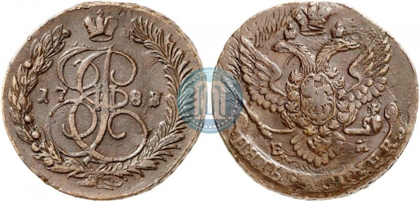 Фото 5 копеек 1788 года ЕМ 