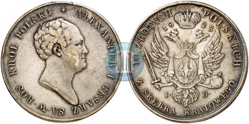 Picture 10 złotych 1823 year IB 