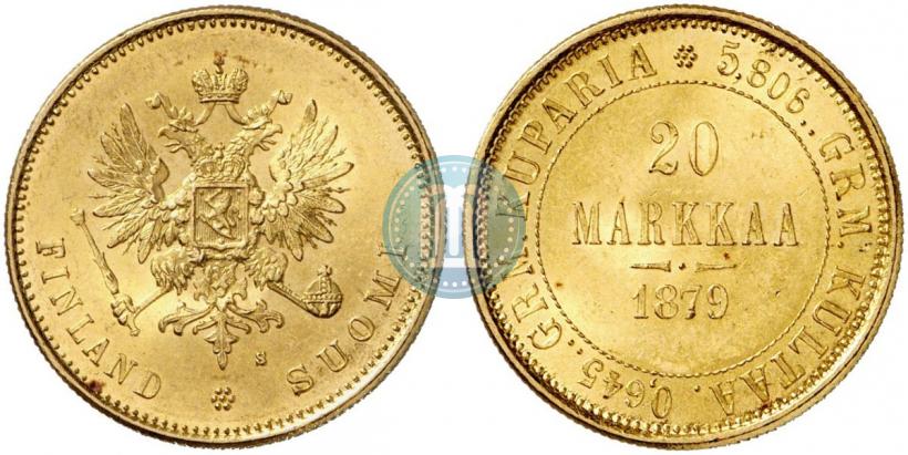 Picture 20 markkaa 1879 year S 