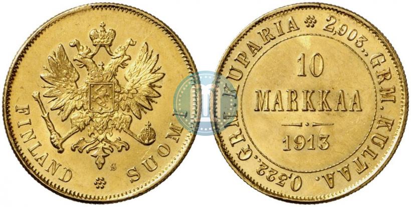 Picture 10 markkaa 1913 year S 