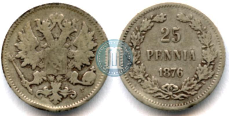 Picture 25 pennia 1876 year S 