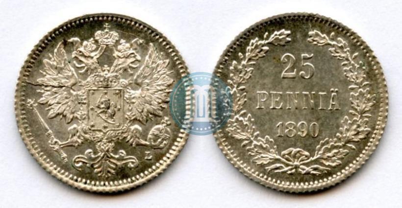 Фото 25 пенни 1890 года L 