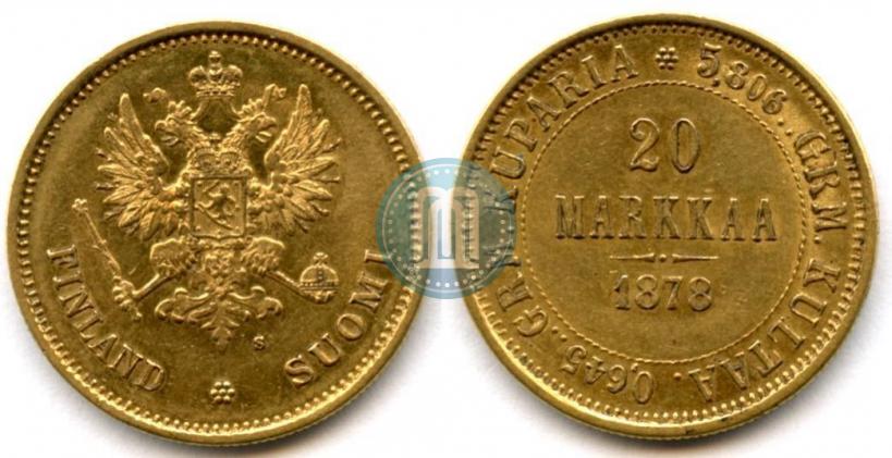 Picture 20 markkaa 1878 year S 
