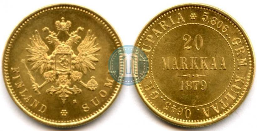 Picture 20 markkaa 1879 year S 