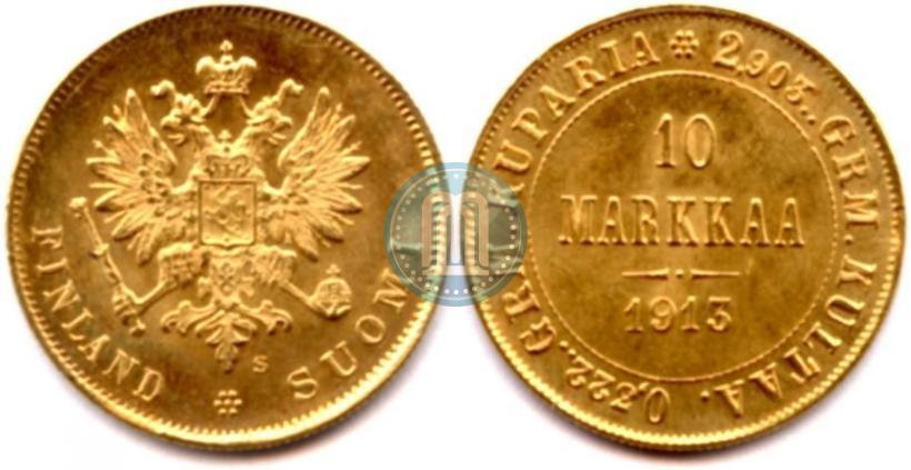 Фото 10 марок 1913 года S 