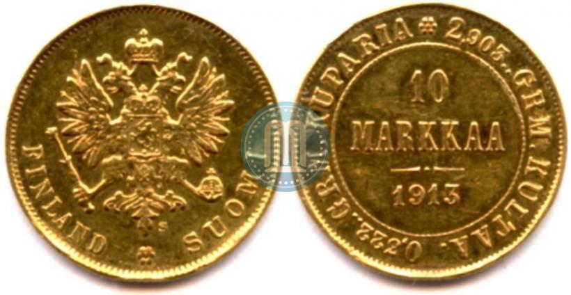 Фото 10 марок 1913 года S 