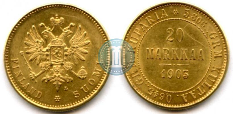 Picture 20 markkaa 1903 year L 
