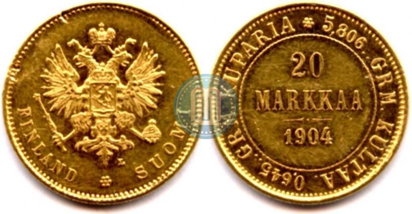 Picture 20 markkaa 1904 year L 