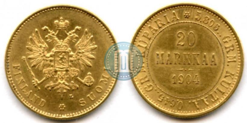 Picture 20 markkaa 1904 year L 
