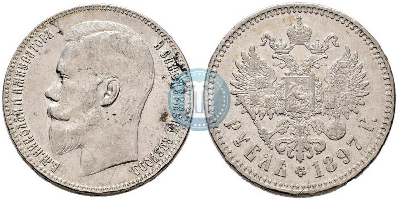 Picture 1 rouble 1897 year (**) 
