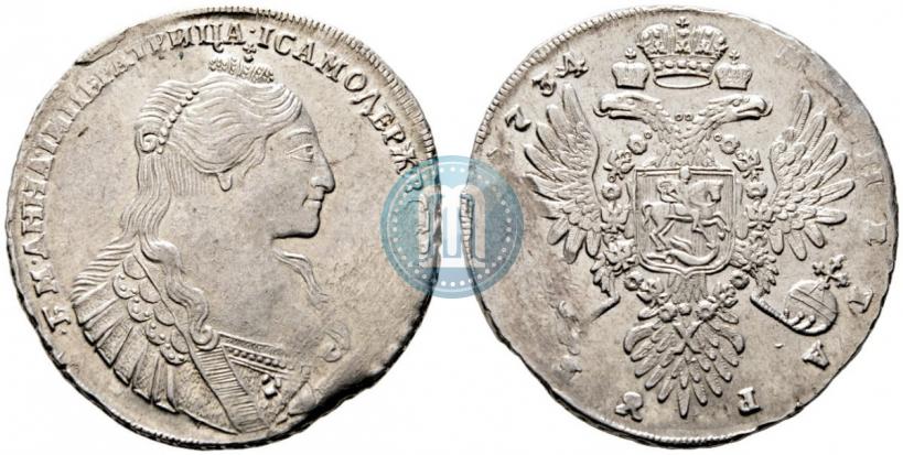 Picture 1 rouble 1734 year  "Type of 1735"