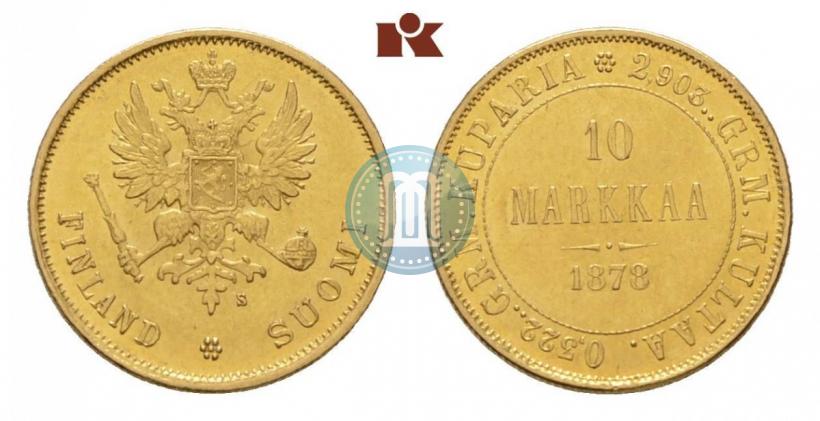 Picture 10 markkaa 1878 year S 