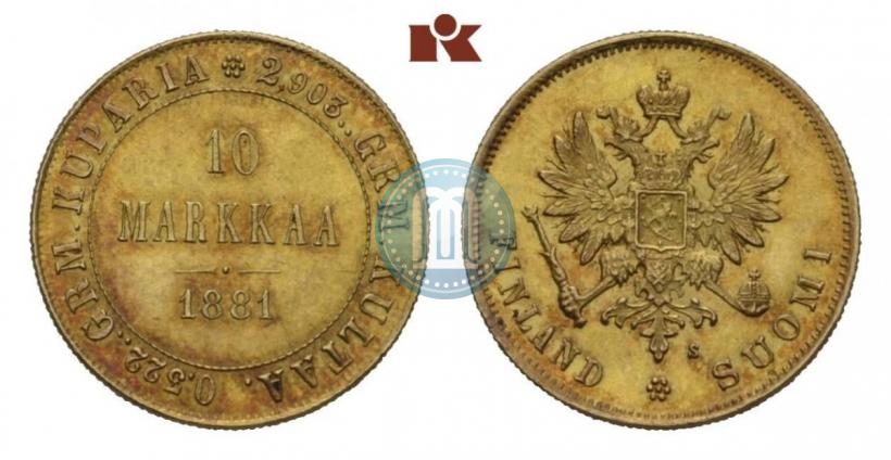 Фото 10 марок 1881 года S 