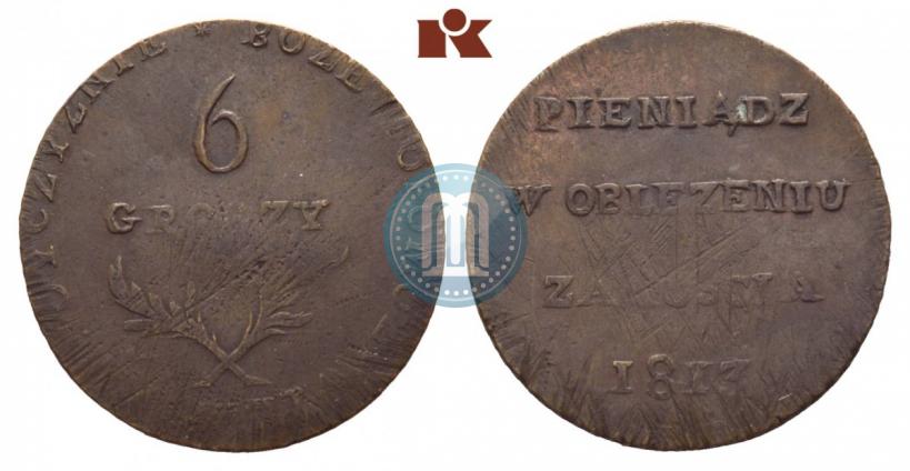 Picture 6 groszy 1813 year  