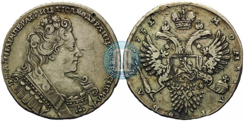 Picture 1 rouble 1732 year  
