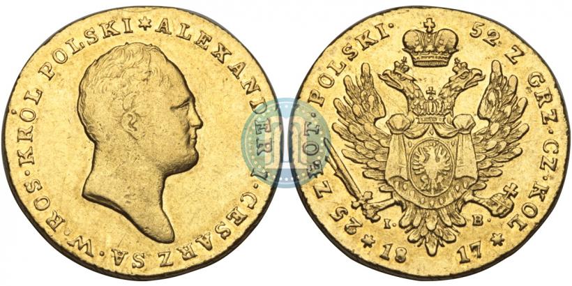 Picture 25 złotych 1817 year IB 