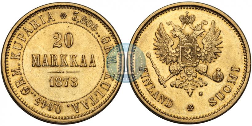 Picture 20 markkaa 1878 year S 