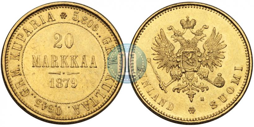 Picture 20 markkaa 1879 year S 