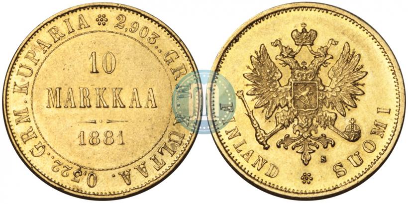 Фото 10 марок 1881 года S 