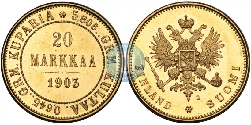 Picture 20 markkaa 1903 year L 