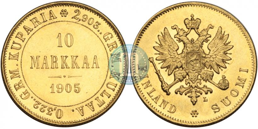 Picture 10 markkaa 1905 year L 