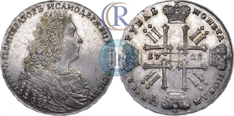 Фото 1 рубль 1728 года  "Тип 1728"