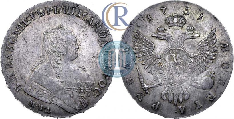 Picture 1 rouble 1751 year ММД 