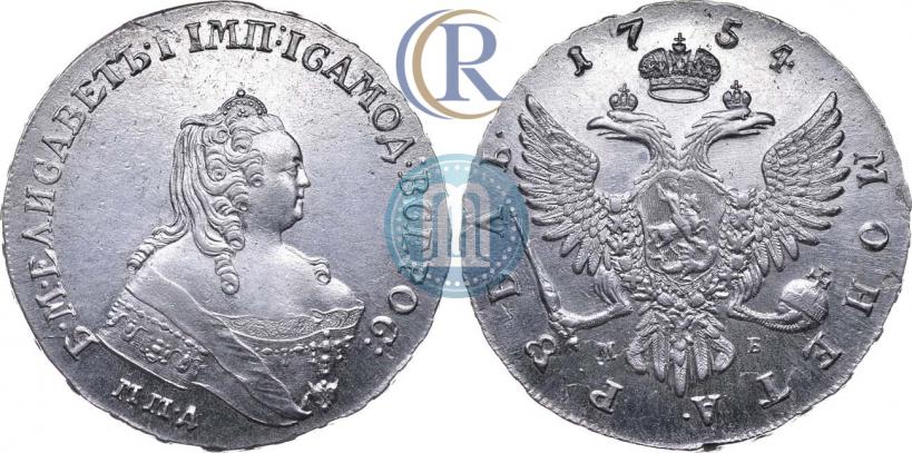 Picture 1 rouble 1754 year ММД-МБ 