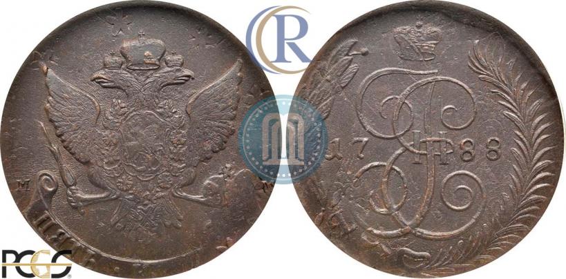 Picture 5 kopecks 1789 year ММ 