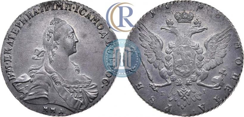Фото 1 рубль 1768 года ММД-EI 