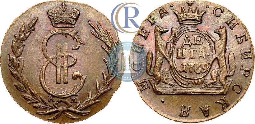 Фото Денга 1769 года КМ 
