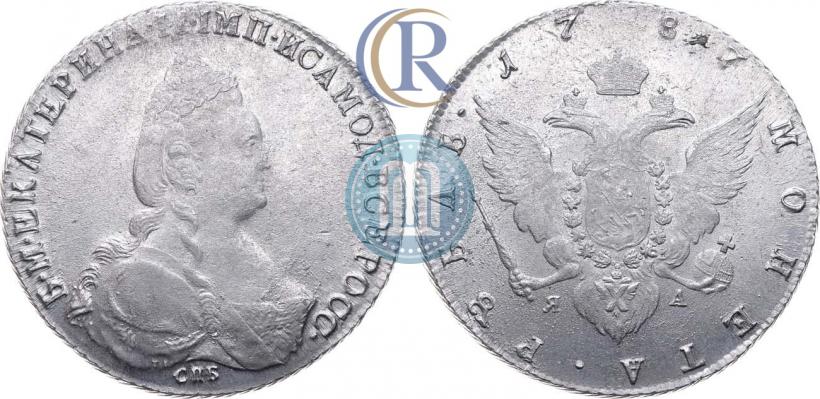 Picture 1 rouble 1787 year СПБ-ЯА 