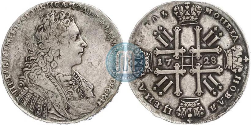Фото 1 рубль 1728 года  "Тип 1728"