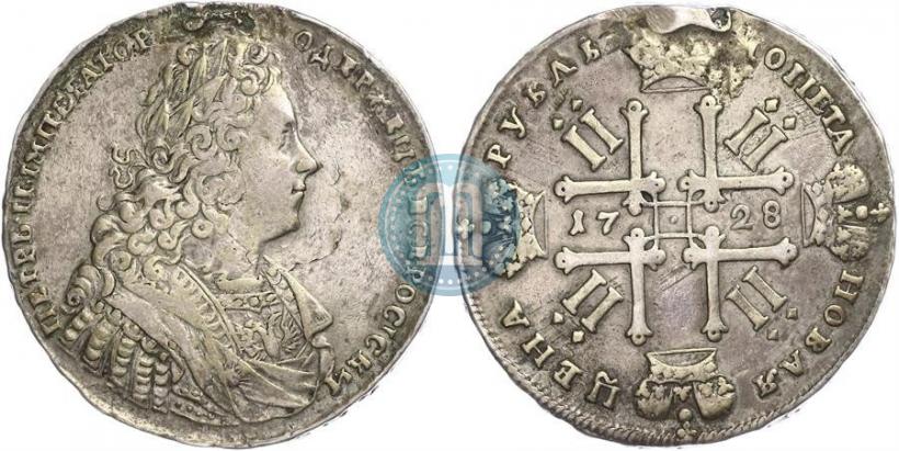 Фото 1 рубль 1728 года  "Тип 1728"
