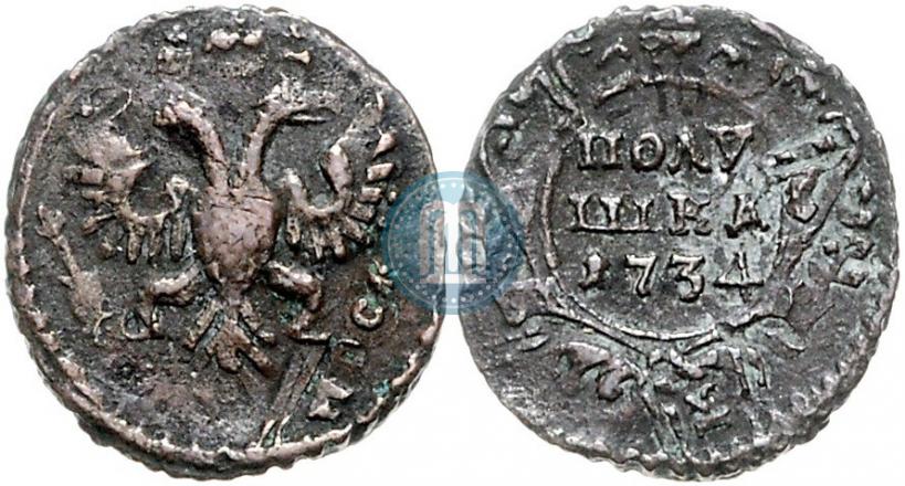 Picture Polushka 1734 year  