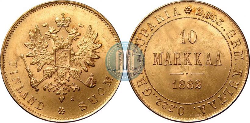 Picture 10 markkaa 1882 year S 
