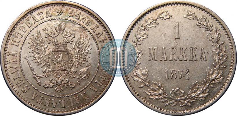 Фото 1 марка 1874 года S 