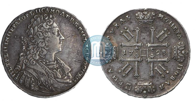 Picture 1 rouble 1728 year  "Type of 1728"