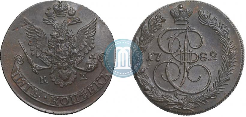 Picture 5 kopecks 1782 year КМ 