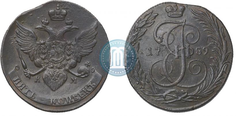 Picture 5 kopecks 1789 year КМ 