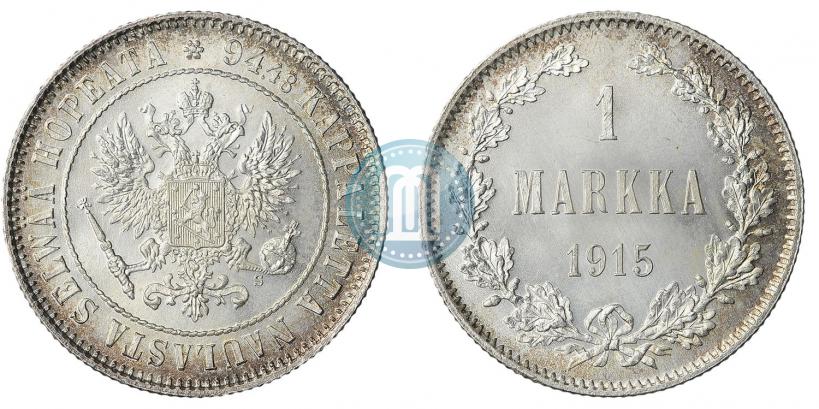 Picture 1 markka 1915 year S 